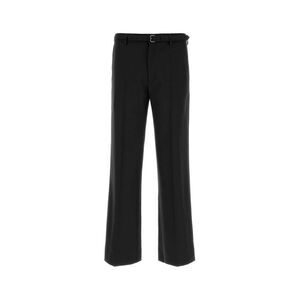 Dries Van Noten Men Black Wool Pant